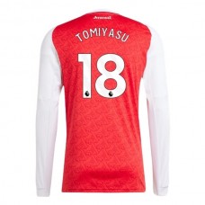 Arsenal FC Tomiyasu 18 Kotipelipaita 2025-26 Jalkapallo Pelipaidat Peliasut(L/S)