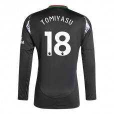 Arsenal FC Tomiyasu 18 Vieraspelipaita 2024-25 Jalkapallo Pelipaidat Peliasut(L/S)