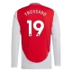 Arsenal FC Trossard 19 Kotipelipaita 2024-25 Jalkapallo Pelipaidat Peliasut(L/S)
