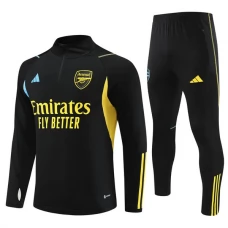 Arsenal FC Verryttelypuku 2023-24 - 1-4 Zip Musta Keltainen