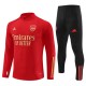 Arsenal FC Verryttelypuku 2023-24 - 1-4 Zip Punainen