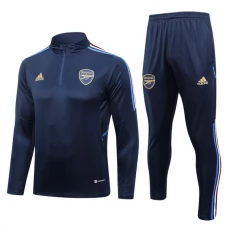 Arsenal FC Verryttelypuku 2023-24 - 1-4 Zip Sininen