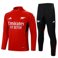 Arsenal FC Verryttelypuku 2025-26 - 1-4 Zip Punainen