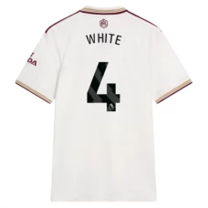 Arsenal FC White 4 Kolmas Pelipaita 2025-26 Jalkapallo Pelipaidat Peliasut