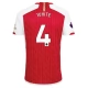 Arsenal FC White 4 Kotipelipaita 2023-24 Jalkapallo Pelipaidat Peliasut