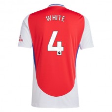 Arsenal FC White 4 Kotipelipaita 2024-25 Jalkapallo Pelipaidat Peliasut