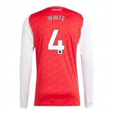 Arsenal FC White 4 Kotipelipaita 2025-26 Jalkapallo Pelipaidat Peliasut(L/S)
