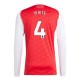 Arsenal FC White 4 Kotipelipaita 2025-26 Jalkapallo Pelipaidat Peliasut(L/S)