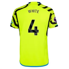 Arsenal FC White 4 Vieraspelipaita 2023-24 Jalkapallo Pelipaidat Peliasut