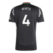 Arsenal FC White 4 Vieraspelipaita 2024-25 Jalkapallo Pelipaidat Peliasut