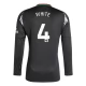 Arsenal FC White 4 Vieraspelipaita 2024-25 Jalkapallo Pelipaidat Peliasut(L/S)