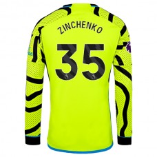 Arsenal FC Zinchenko 35 Vieraspelipaita 2023-24 Jalkapallo Pelipaidat Peliasut(L/S)