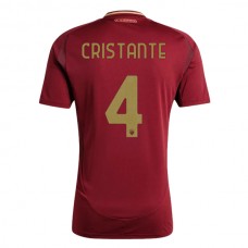 AS Roma Cristante 4 Kotipelipaita 2024-25 Jalkapallo Pelipaidat Peliasut