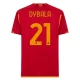 AS Roma Dybala 21 Kotipelipaita 2023-24 Jalkapallo Pelipaidat Peliasut