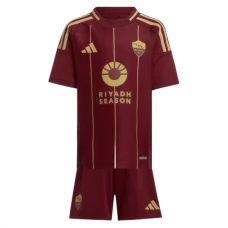 AS Roma Lasten Kotipelipaita 2024-25 Jalkapallo Pelipaidat Peliasut