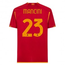 AS Roma Mancini 23 Kotipelipaita 2023-24 Jalkapallo Pelipaidat Peliasut