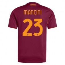 AS Roma Mancini 23 Kotipelipaita 2025-26 Jalkapallo Pelipaidat Peliasut