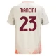 AS Roma Mancini 23 Vieraspelipaita 2024-25 Jalkapallo Pelipaidat Peliasut