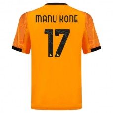 AS Roma Manu Kone 17 Vieraspelipaita 2025-26 Jalkapallo Pelipaidat Peliasut