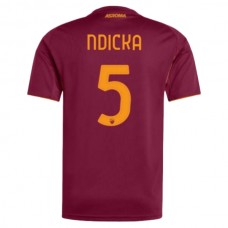 AS Roma Ndicka 5 Kotipelipaita 2025-26 Jalkapallo Pelipaidat Peliasut
