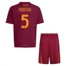 AS Roma Ndicka 5 Lasten Kotipelipaita 2025-26 Jalkapallo Pelipaidat Peliasut