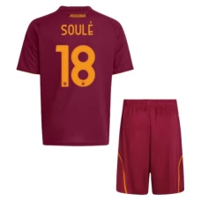 AS Roma Soule 18 Lasten Kotipelipaita 2025-26 Jalkapallo Pelipaidat Peliasut