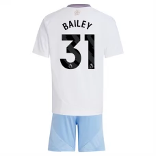 Aston Villa FC Bailey 31 Lasten Vieraspelipaita 2024-25 Jalkapallo Pelipaidat Peliasut