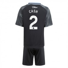 Aston Villa FC Cash 2 Lasten Vieraspelipaita 2025-26 Jalkapallo Pelipaidat Peliasut