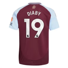 Aston Villa FC Diaby 19 Kotipelipaita 2024-25 Jalkapallo Pelipaidat Peliasut