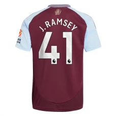 Aston Villa FC J.Ramsey 41 Kotipelipaita 2024-25 Jalkapallo Pelipaidat Peliasut