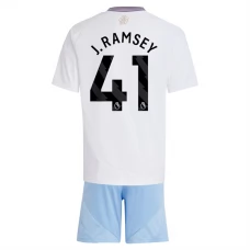 Aston Villa FC J.Ramsey 41 Lasten Vieraspelipaita 2024-25 Jalkapallo Pelipaidat Peliasut