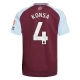 Aston Villa FC Konsa 4 Kotipelipaita 2024-25 Jalkapallo Pelipaidat Peliasut