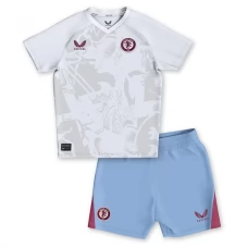Aston Villa FC Lasten Vieraspelipaita 2023-24 Jalkapallo Pelipaidat Peliasut