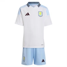 Aston Villa FC Lasten Vieraspelipaita 2024-25 Jalkapallo Pelipaidat Peliasut