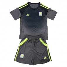 Aston Villa FC Maalivahdin Lasten Kotipelipaita 2025-26 Jalkapallo Pelipaidat Peliasut