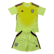 Aston Villa FC Maalivahdin Lasten Vieraspelipaita 2025-26 Jalkapallo Pelipaidat Peliasut