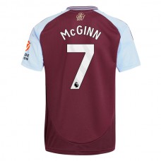 Aston Villa FC McGinn 7 Kotipelipaita 2024-25 Jalkapallo Pelipaidat Peliasut