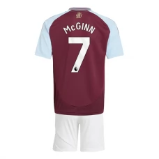 Aston Villa FC McGinn 7 Lasten Kotipelipaita 2024-25 Jalkapallo Pelipaidat Peliasut