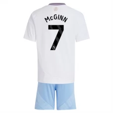 Aston Villa FC McGinn 7 Lasten Vieraspelipaita 2024-25 Jalkapallo Pelipaidat Peliasut