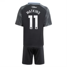 Aston Villa FC Watkins 11 Lasten Vieraspelipaita 2025-26 Jalkapallo Pelipaidat Peliasut
