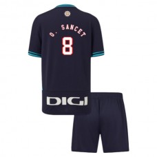 Athletic Bilbao O.Sancet 8 Lasten Vieraspelipaita 2025-26 Jalkapallo Pelipaidat Peliasut