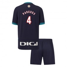 Athletic Bilbao Paredes 4 Lasten Vieraspelipaita 2025-26 Jalkapallo Pelipaidat Peliasut