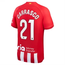 Atlético Madrid Carrasco 21 Kotipelipaita 2023-24 Jalkapallo Pelipaidat Peliasut