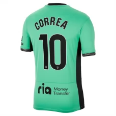 Atlético Madrid Correa 10 Kolmas Pelipaita 2023-24 Jalkapallo Pelipaidat Peliasut