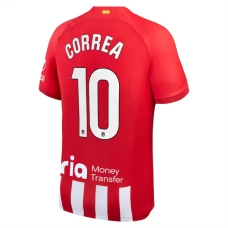 Atlético Madrid Correa 10 Kotipelipaita 2023-24 Jalkapallo Pelipaidat Peliasut