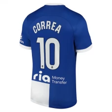 Atlético Madrid Correa 10 Vieraspelipaita 2023-24 Jalkapallo Pelipaidat Peliasut