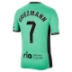Atlético Madrid Griezmann 7 Kolmas Pelipaita 2023-24 Jalkapallo Pelipaidat Peliasut