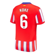 Atlético Madrid Koke 6 Kotipelipaita 2024-25 Jalkapallo Pelipaidat Peliasut