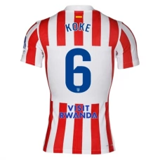 Atlético Madrid Koke 6 Kotipelipaita 2025-26 Jalkapallo Pelipaidat Peliasut