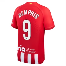 Atlético Madrid Memphis 9 Kotipelipaita 2023-24 Jalkapallo Pelipaidat Peliasut